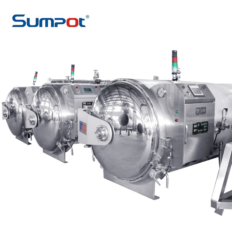 Compact Retort Sterilizer | Water Spray Autoclave for Pet Food, Sauce Pouch, and Glass Jar Products